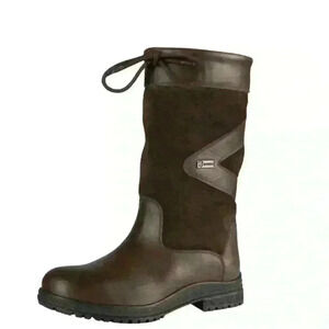 Horka Greenwich Outdoor Equestrian Leather Paddock/Work Boots Brown Size 39 EUC!